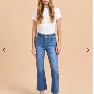 La Ligne Meredith High-Rise Cropped Flare Jean
